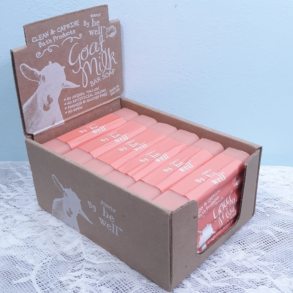 6 Goat Milk Bar Soap Simply Be Well Citrus Grapefruit Rosemary Clean and Caprine